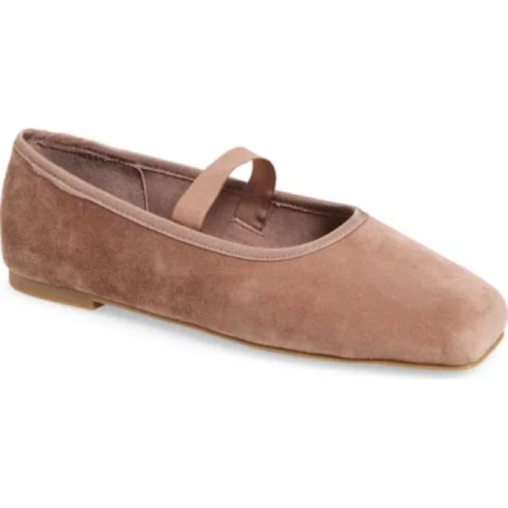 Tan Suede Ballet Flats - Picture 4 of 4